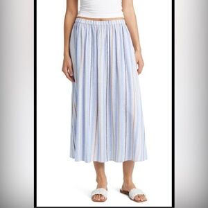 Women’s Caslon Striped Maxi Skirt, Large